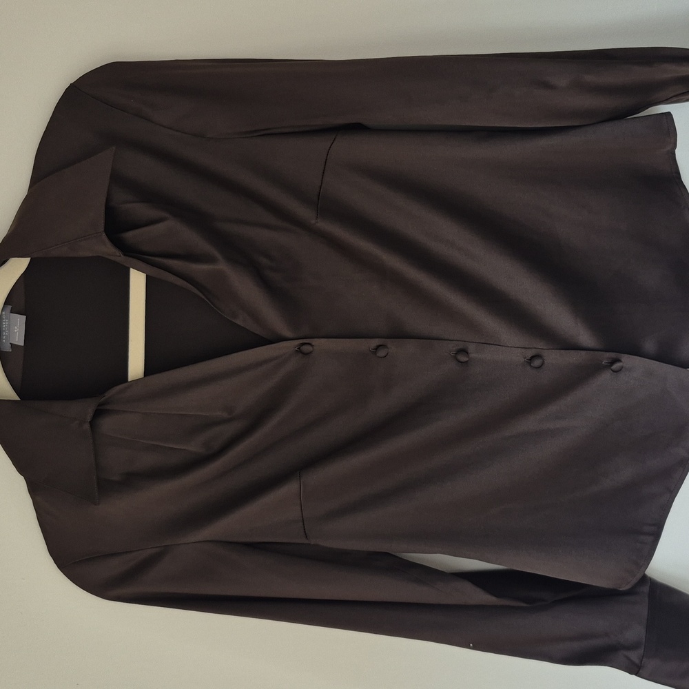 Brown silk Blouse